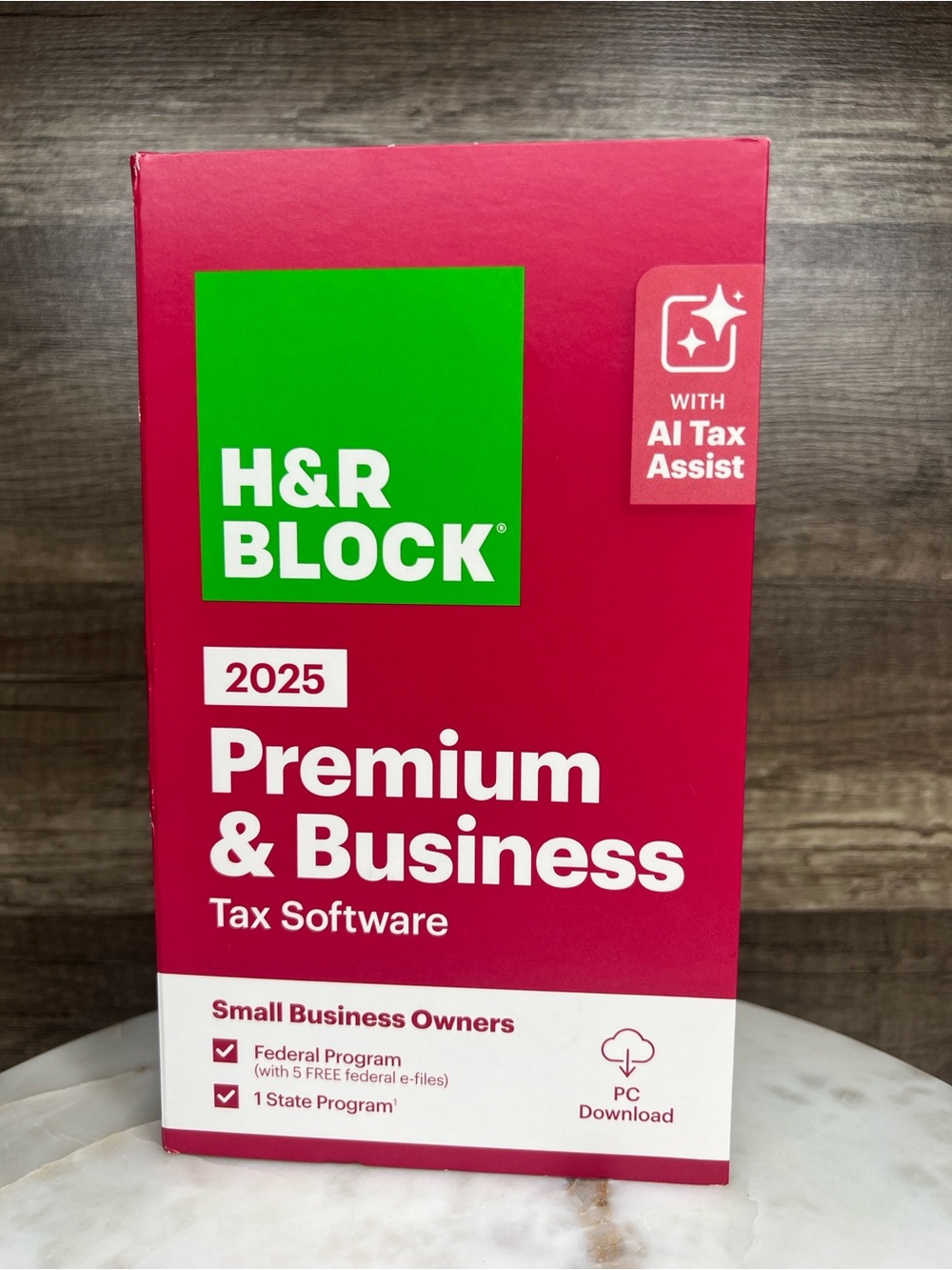 H&R Block - Tax Software Premium & Business 2025, PC Only [Key Card] - Windows